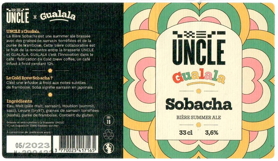 Etiquette BRASSERIE UNCLE 19