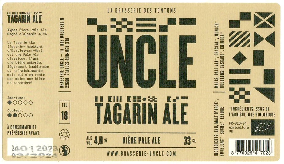 Etiquette BRASSERIE UNCLE 20