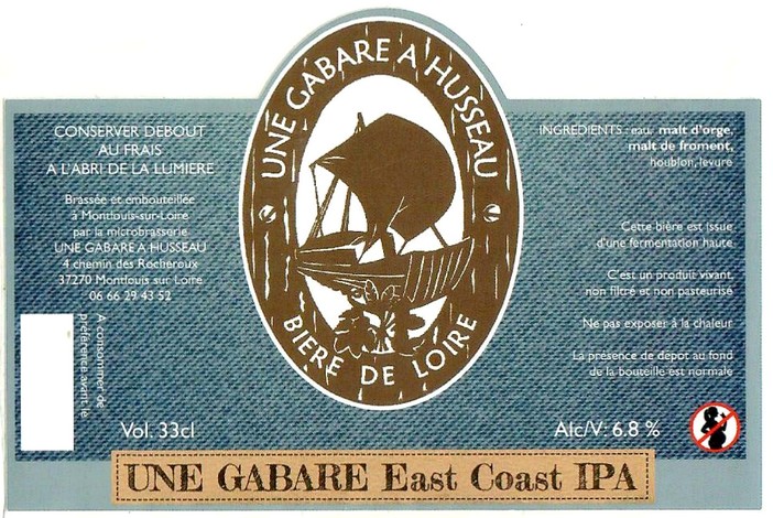Etiquette BRASSERIE UNE GABARE A HUSSEAU 10