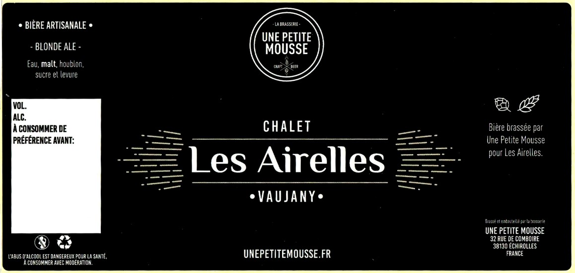 etiquette BRASSERIE UNE PETITE MOUSSE 14