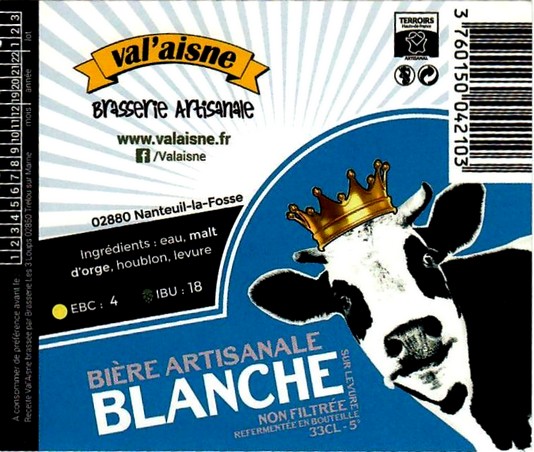 etiquette BRASSERIE VAL'AISNE 17