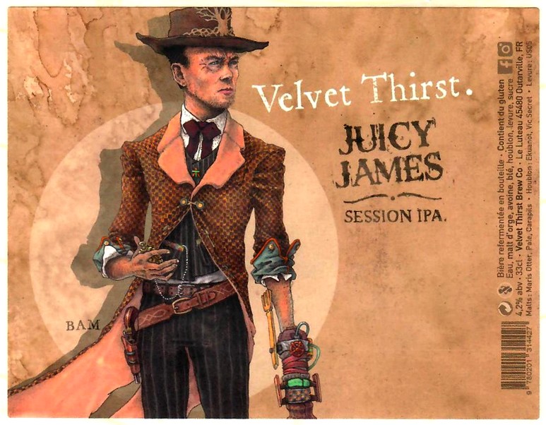 etiquette BRASSERIE VELVET THIRST 01