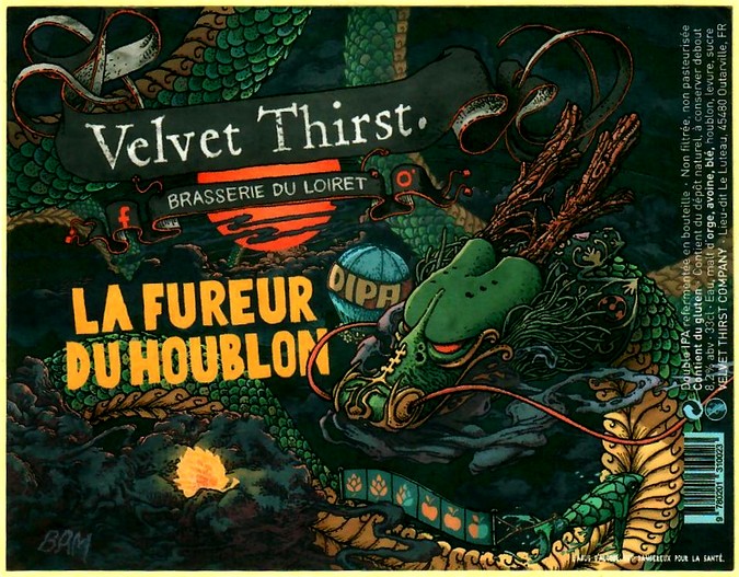 etiquette BRASSERIE VELVET THIRST 12