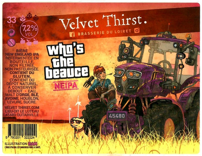 Etiquette BRASSERIE VELVET THIRST 17