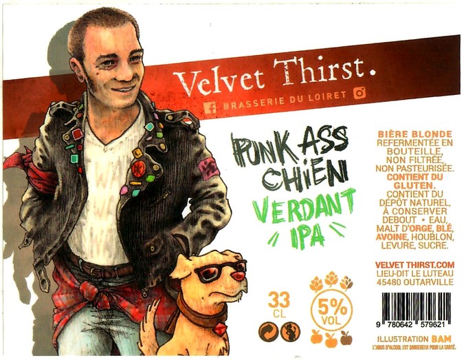 Etiquette BRASSERIE VELVET THIRST 19