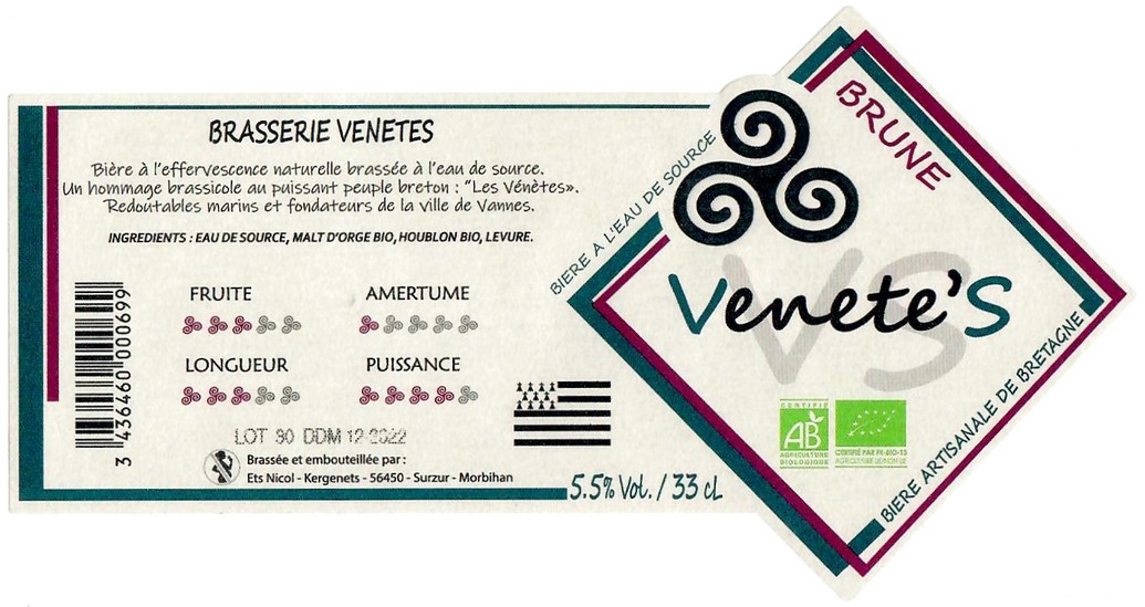 Etiquette BRASSERIE VENETES 08