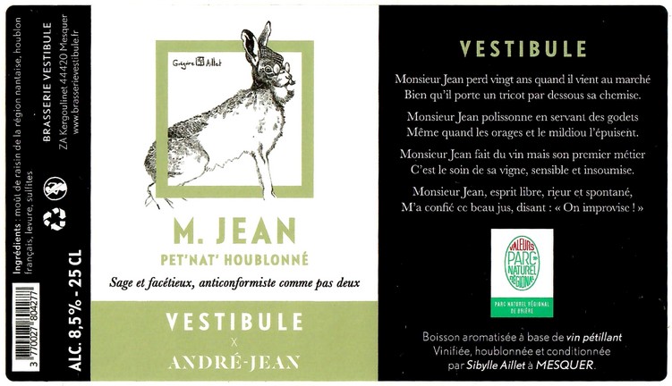 Etiquette BRASSERIE VESTIBULE 44 02