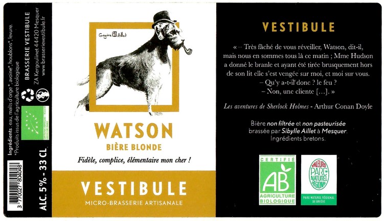 Etiquette BRASSERIE VESTIBULE 44 06