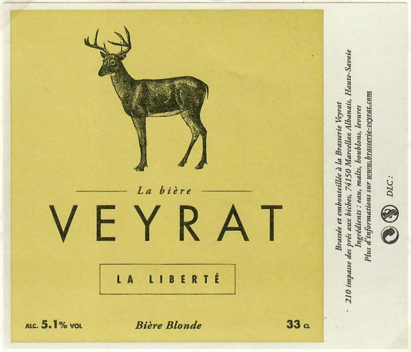 Etiquette BRASSERIE VEYRAT 04