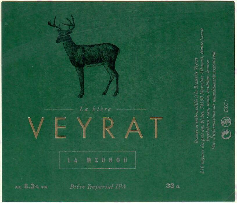 Etiquette BRASSERIE VEYRAT 06
