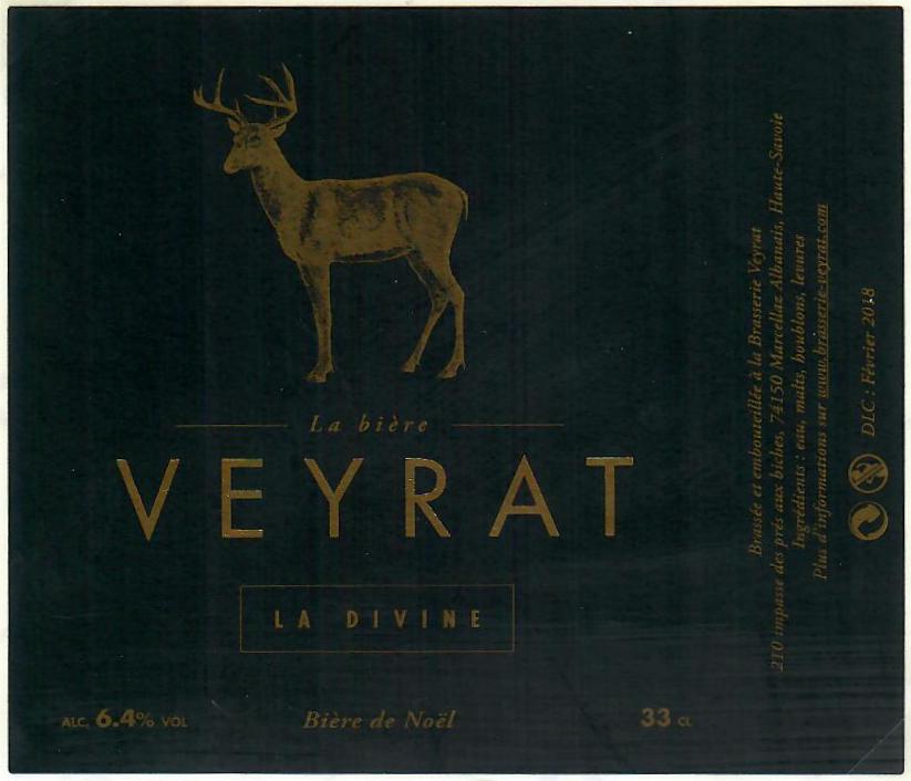Etiquette BRASSERIE VEYRAT 08