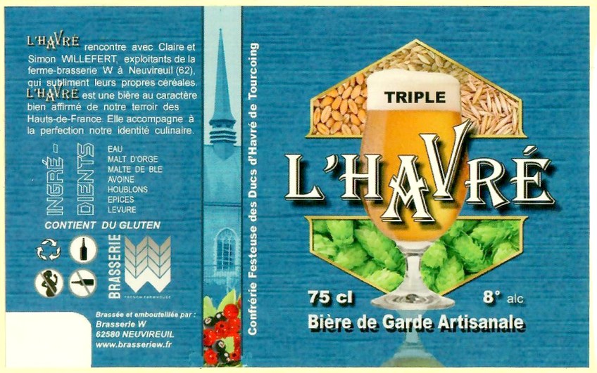 Etiquette BRASSERIE W 09