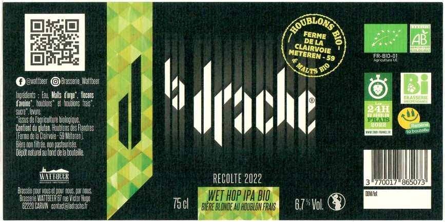 Etiquette BRASSERIE WATTBEER 09