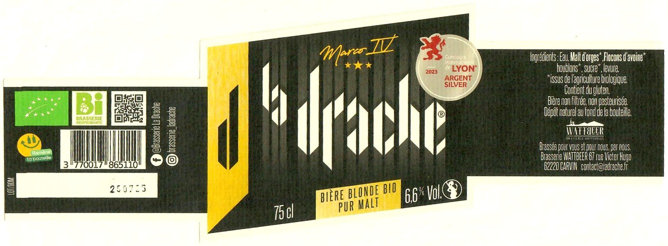 Etiquette BRASSERIE WATTBEER 22