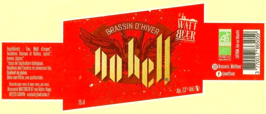 Etiquette BRASSERIE WATTBEER 26