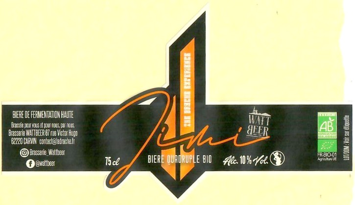 Etiquette BRASSERIE WATTBEER 35