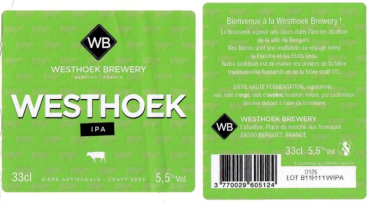 Etiquette BRASSERIE WESTHOEK 04