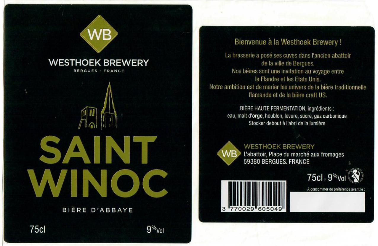 Etiquette BRASSERIE WESTHOEK 07