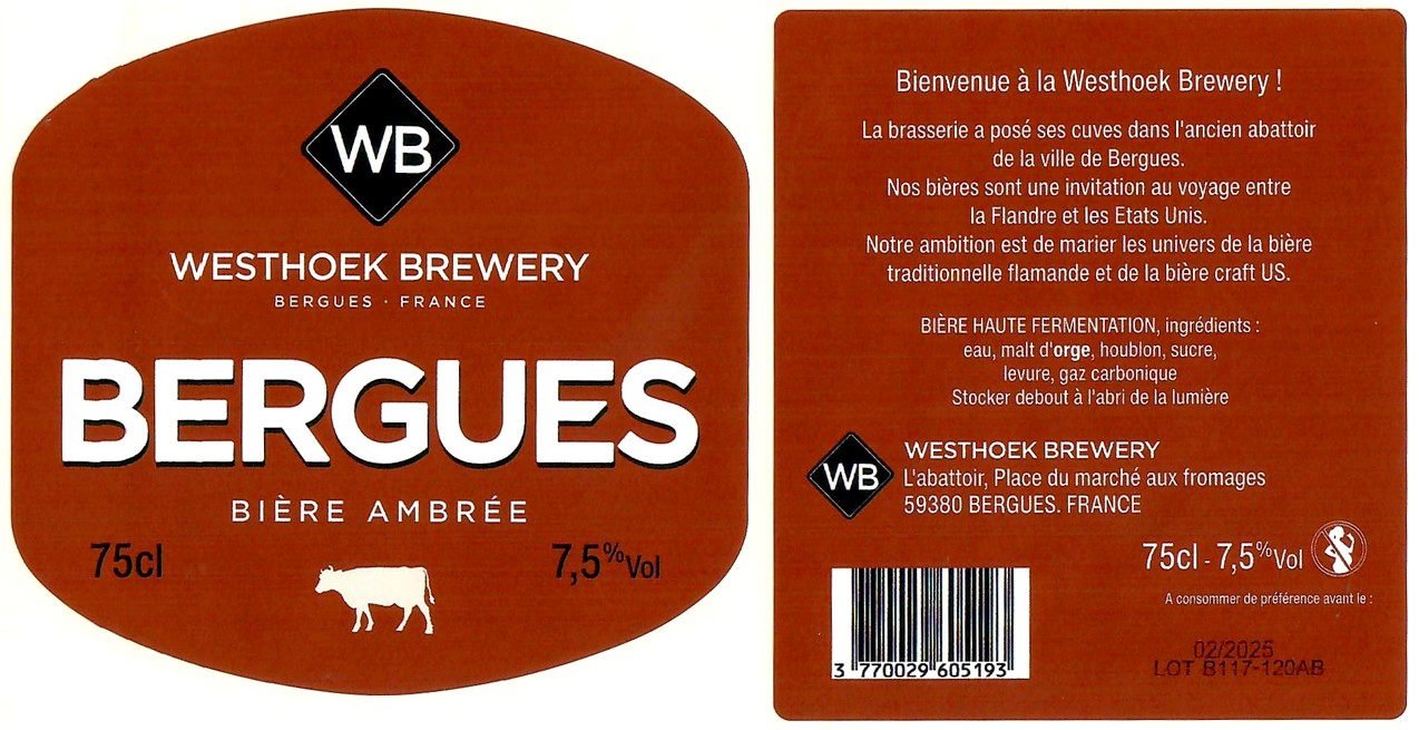 Etiquette BRASSERIE WESTHOEK 15