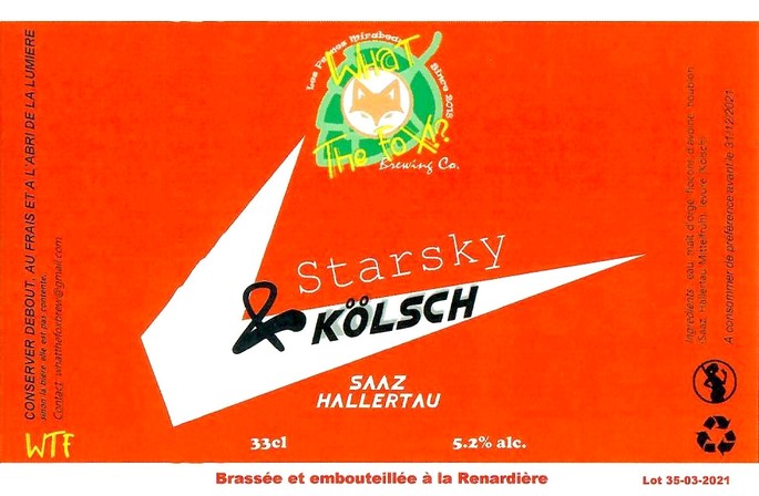 Etiquette BRASSERIE WHAT THE FOX 06