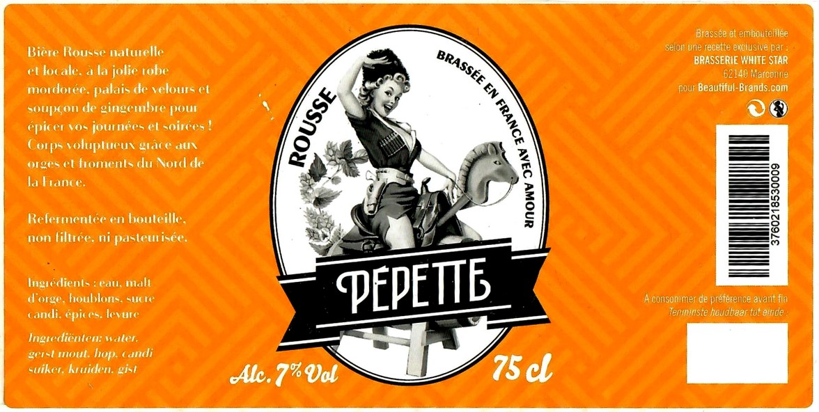 Etiquette BRASSERIE WHITE STAR 01