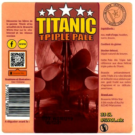 Etiquette BRASSERIE WHITE STAR 04