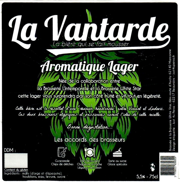 Etiquette BRASSERIE WHITE STAR 05