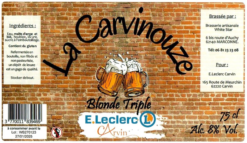 Etiquette BRASSERIE WHITE STAR 08