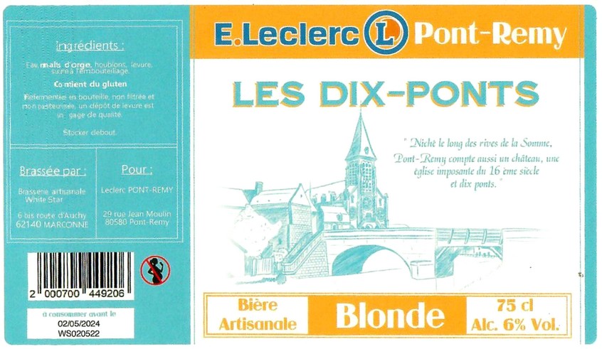 Etiquette BRASSERIE WHITE STAR 09