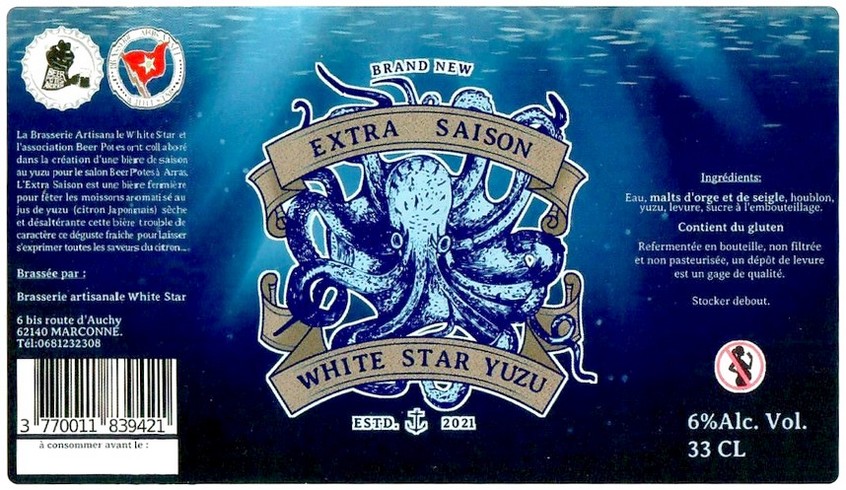 Etiquette BRASSERIE WHITE STAR 10