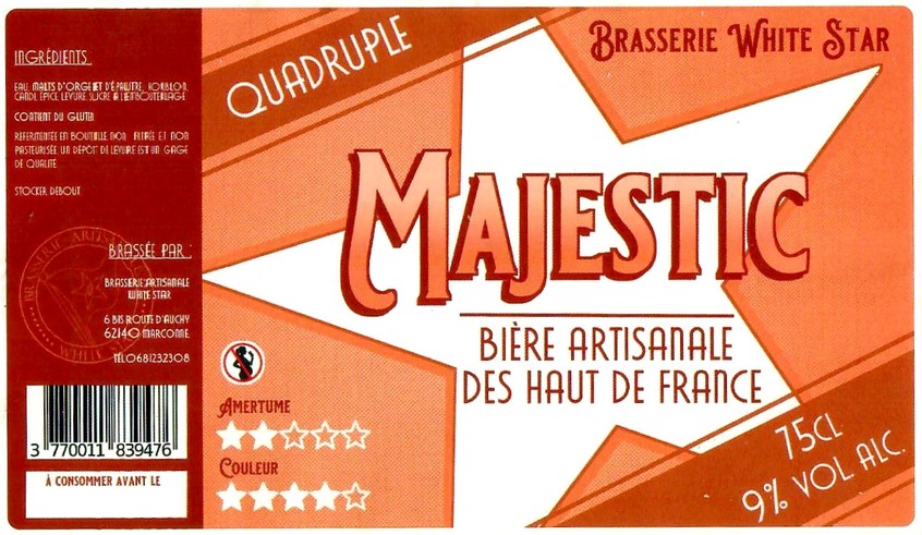 Etiquette BRASSERIE WHITE STAR 18