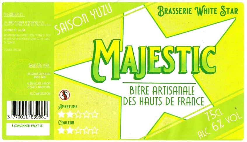 Etiquette BRASSERIE WHITE STAR 20