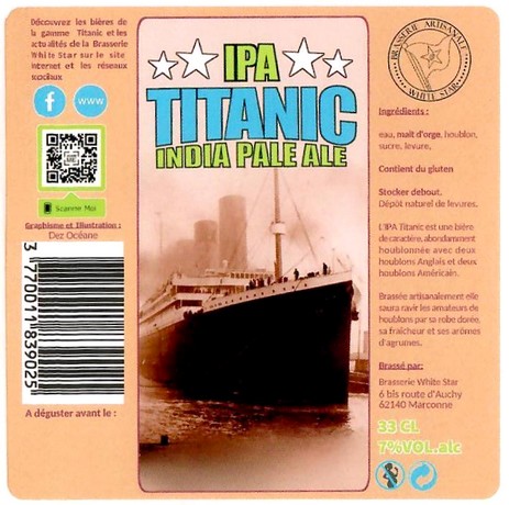 Etiquette BRASSERIE WHITE STAR 28