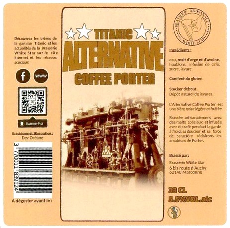 Etiquette BRASSERIE WHITE STAR 30