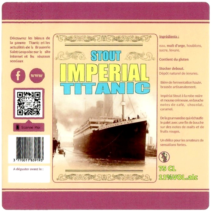 Etiquette BRASSERIE WHITE STAR 31