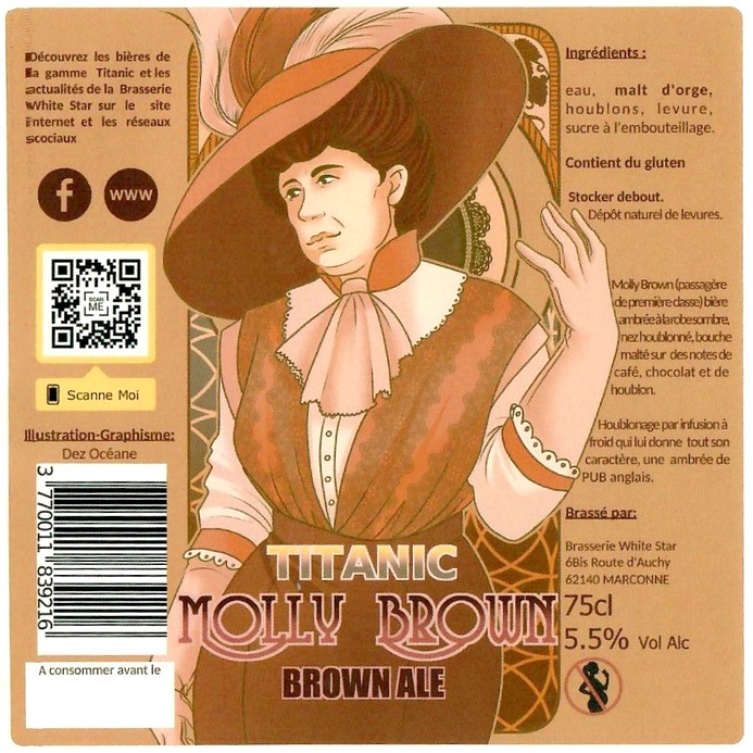 Etiquette BRASSERIE WHITE STAR 45