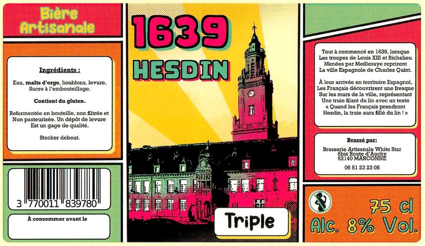 Etiquette BRASSERIE WHITE STAR 49