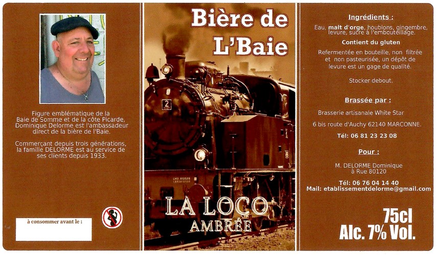 Etiquette BRASSERIE WHITE STAR 50