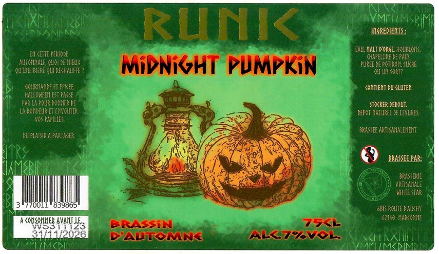 Etiquette BRASSERIE WHITE STAR 53