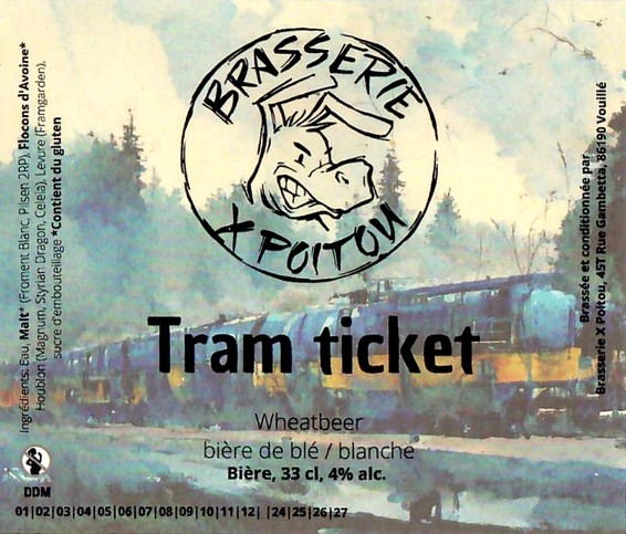 Etiquette BRASSERIE X POITOU 06