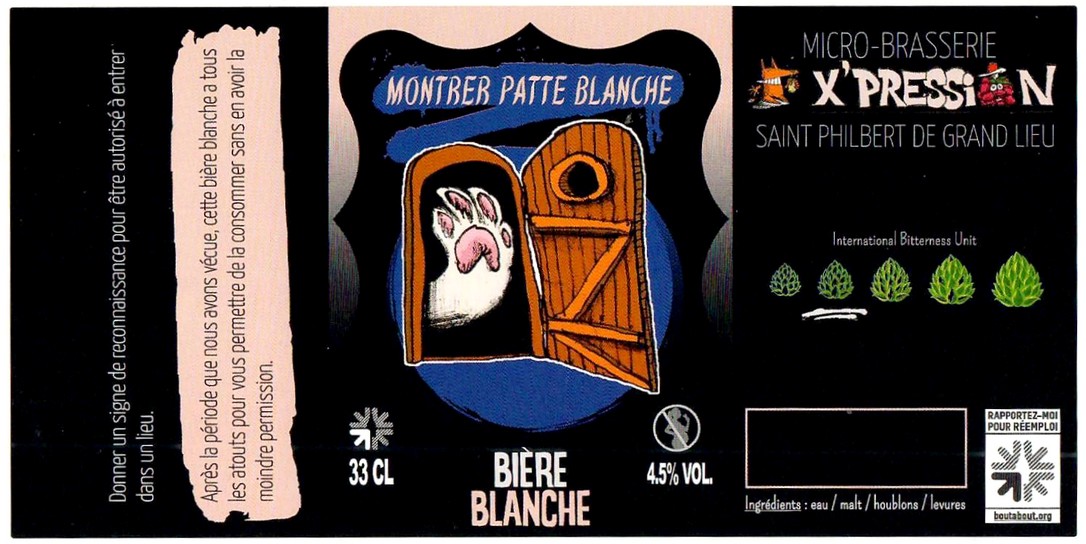 Etiquette BRASSERIE X'PRESSION 03