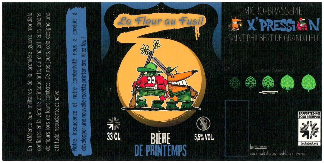 Etiquette BRASSERIE X'PRESSION 07