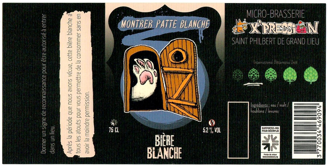 Etiquette BRASSERIE X'PRESSION 15