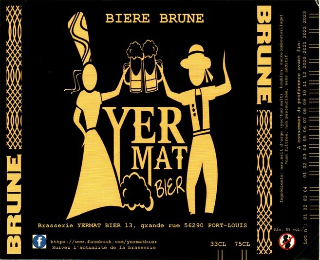 etiquette BRASSERIE YERMAT BIER 02