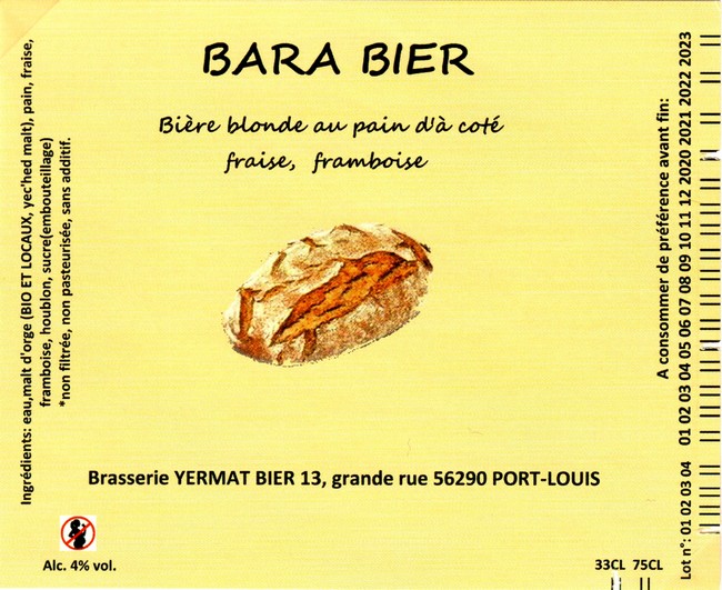 etiquette BRASSERIE YERMAT BIER 04