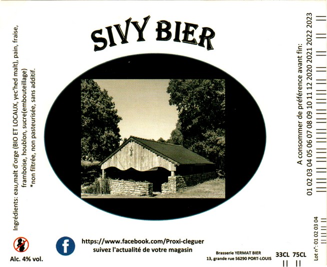 etiquette BRASSERIE YERMAT BIER 07