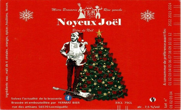 etiquette BRASSERIE YERMAT BIER 10