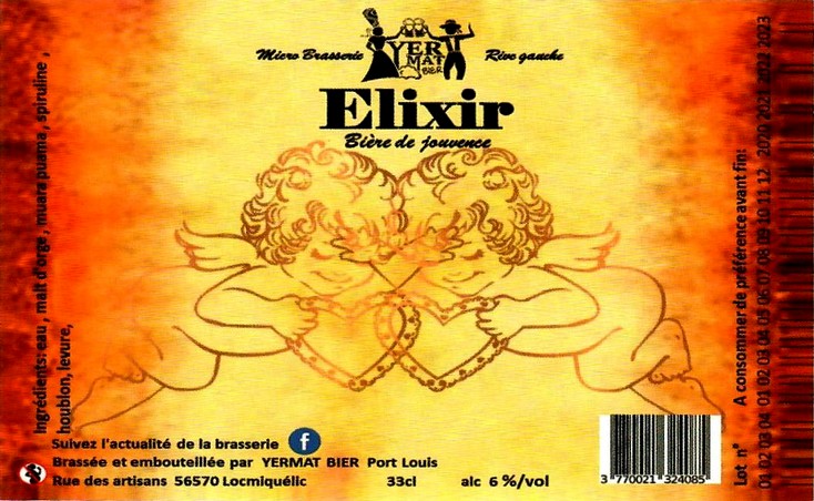 etiquette BRASSERIE YERMAT BIER 17