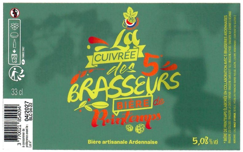 Etiquette BRASSERIE D'YVOIS 11