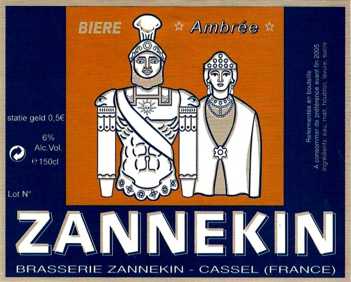 etiquette BRASSERIE ZANNEKIN 11